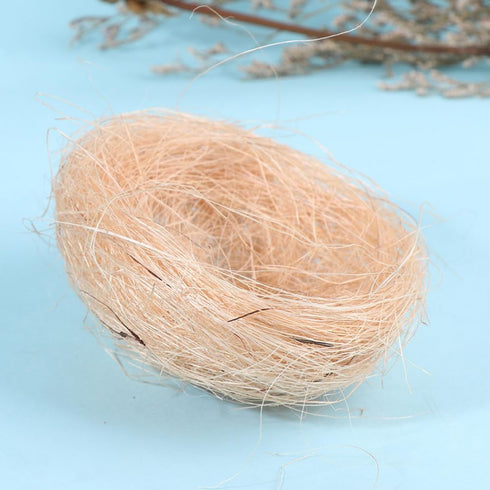 12pcs Hemoton Faux Bird Nest Decorative Ornaments for Crafts Landscape Photography Props Lightweight Rustic Style