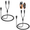 2-Pack Charger Cord for Bousnic Dog Shock Collar RS2A and RS2B, 2-in-1 USB Charging Cable