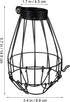 Bulb Bulb Uonlytech Light Cover Metal Lamp Guard Industrial Clamp on Metal Guard Cage Hanging Cover for Pendant