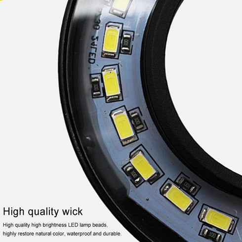 LED Aquarium Light 360 Degree Full Spectrum - 10W USB Powered Nano Fish Tank Light for Plant Growth