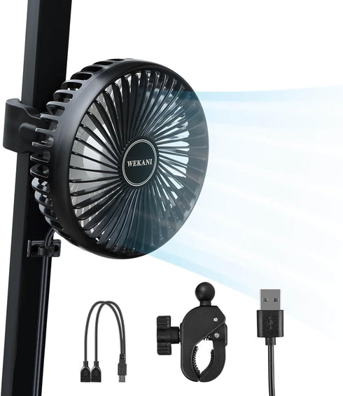Golf Cart Fans for Accessories, 3-speed Settings Fit EZGO Club Car Yamaha Models with Portable USB Input