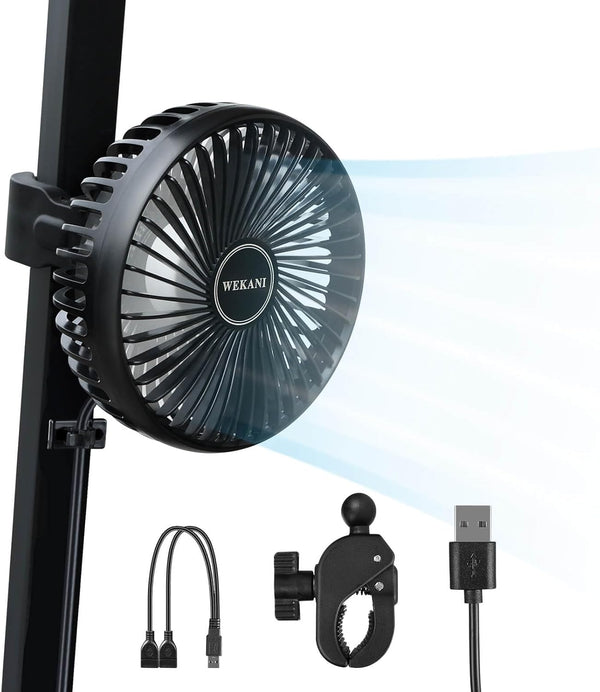 Golf Cart Fans for Accessories, 3-speed Settings Fit EZGO Club Car Yamaha Models with Portable USB Input
