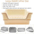 Chinchillas PINVNBY Extra Large Rabbit Litter Box Small Animal Potty Trainer Huge Bunny Litter Pan Plastic Pet Corner