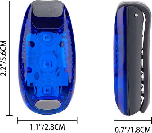 LED Safety Light - High Visibility Strobe Running Lights for Bicycle, Kayak, Walking, Clip-On for Easy Use