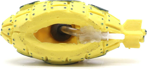 Yellow Submarine Style Aquarium Bubble Maker Decoration Fish Tank Ornament Landscape Hiding Cave with Air Stone
