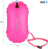 ProCase Swim Buoy Float, Safety Float with Adjustable Waist Belt for Open Water Swimmers, Snorkelers, Kayakers