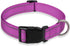 Reflective Dog Collar with Buckle, Adjustable Safety Nylon Collars for Small Medium Large Dogs, Purple S