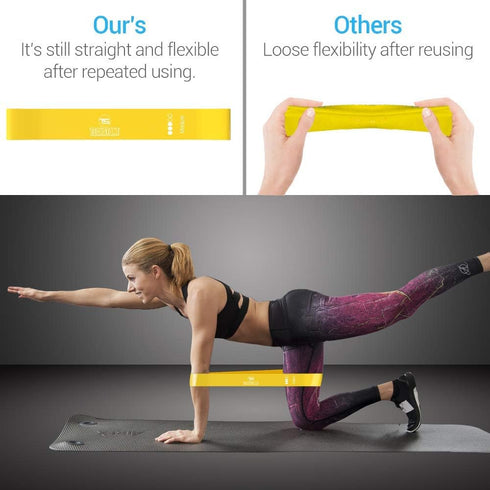 Resistance Bands Set for Men and Women, 5 Different Levels Elastic Band for Home Gym Workout