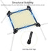 400LBS Setup Anbte Extra Height & Width Portable Camping Chair, Capacity Compact Folding Chair with Square Frame Quick