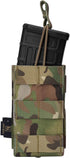 KRYDEX Tactical MOLLE Open-Top 5.56mm Mag Pouch, Single/Double/Triple with MOLLE Strap for M4 M16
