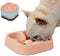 Healthy Slow Feeding Dog Bowl for French Bulldog - No Choking Dog Cat Food Water Bowl with Four-Leaf Clover Pattern