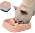 Healthy Slow Feeding Dog Bowl for French Bulldog - No Choking Dog Cat Food Water Bowl with Four-Leaf Clover Pattern