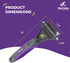 Hertzko Cat Dematting Tool, Double Sided Dog and Cat Dematting Comb for All Pets