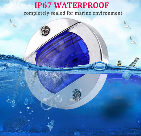 Blue LED Night Fishing and Deck Lights for Boats