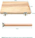 4 PCS Natural Wood Bird Perch Stand Platform Toy for Parrot, Budgies, Parakeet, Cockatiels, Conure, Lovebirds (Style 1)