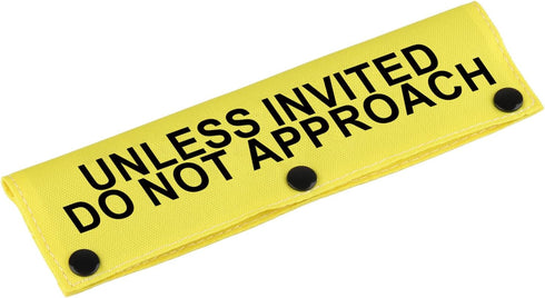 Funny Dog Leash Sleeve - "Unless Invited Do Not Approach" Wrap Sleeve for Pet Birthday Gift
