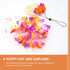 PRETYZOOM Straw Puppy Hat - 1 Set of Pet Dog Hawaiian Costume with Flower Collar and Garland