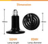 Simple Deluxe 100W Ceramic Heat Emitter Reptile Heat Lamp Bulb, No Light Emitting, for Amphibian Pet Snake Turtle &