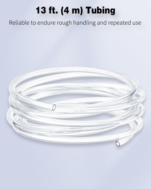 Pawfly Aquarium Airline Tubing 13 Feet - Standard 3/16" Kink-Resistant PVC Hose for Fish Tank