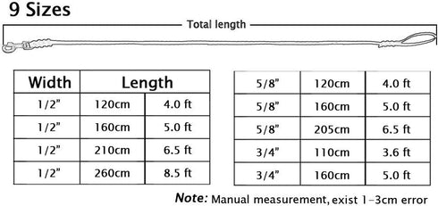 Leather Braided Dog Leash, 5 ft by 1/2 in (160cm 1.2cm), Brown Latigo Leather for Training & Walking