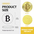 Scott Edward 2pcs Bitcoin Golf Ball Marker with Magnetic Hat Clip, Unique Golf Gift Ideas for Men and Women