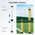 NEEWER Ball Retriever Tube Hopper for Tennis Balls & Pickleballs, Detachable Section No Bending Pickup Picker Upper