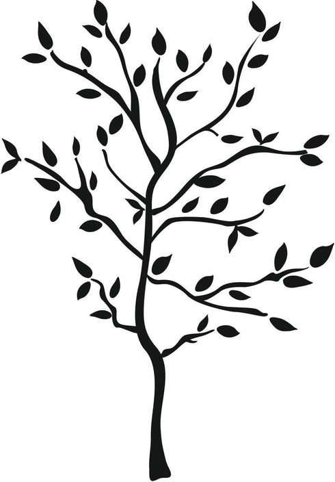 RoomMates RMK1317GM Tree Branches Peel and Stick Wall Decals, Black