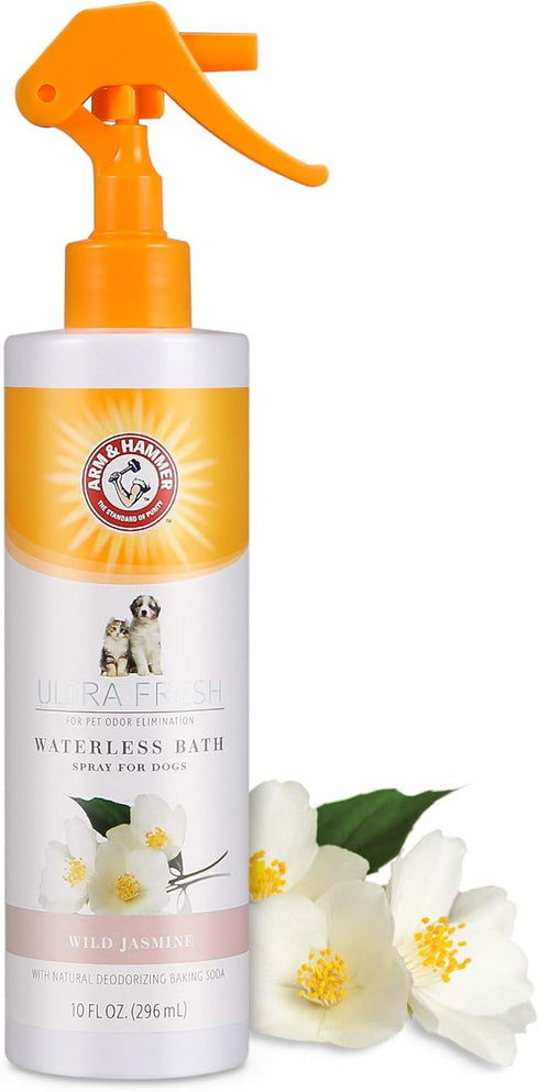 Arm & Hammer for Pets Ultra Fresh Waterless Bath Spray for Dogs, White Jasmine Scent