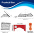 Feleolibe Foldable Crab Trap Castable Crabjaw with Crab Gauge and Bait Clip for Saltwater or Freshwater