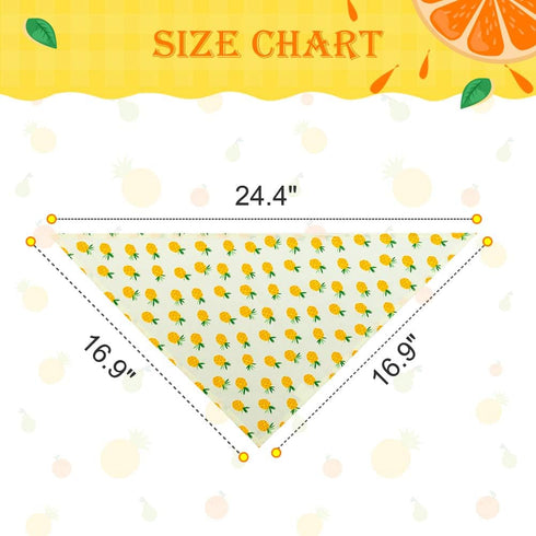 PAWCHIE Cute Dog Bandana 9 Pack Cooling Summer Style for Pet Puppy Boys & Girls