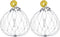 Hemoton 2Pcs Wire Mesh Crab Trap Cage with Auto-Opening Bait Pin and