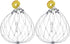 Hemoton 2Pcs Wire Mesh Crab Trap Cage with Auto-Opening Bait Pin and