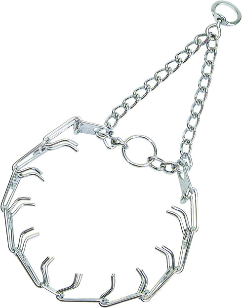 Herm Sprenger Ultra-Plus Prong Dog Training Collar - 20" Neck Size, 3.2 mm x 22" Chain Length, Steel Chrome Plated