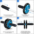 TOMSHOO AB Wheel Roller Kit with Push-Up Bar, Knee Mat, Jump Rope, Hand Gripper for Home Gym