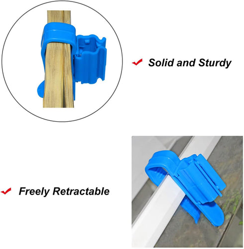 Tube Clip, 2Pcs Multifunction Plastic Adjustable Fish Mounting Clip for Water Pipe Tube Clamp