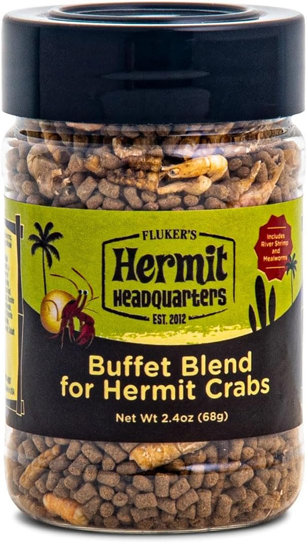 Fluker's Buffet Blend Diet for Hermit Crabs, 2.4 oz Food