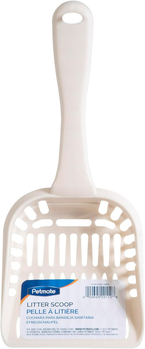Petmate Jumbo Size Litter Scoop for Cats, Bleached Linen