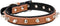 Spiked Studded Padded Leather Pet Collars for Small Medium Large Dogs and Cats (8"-10" Neck, Brown Spiked)