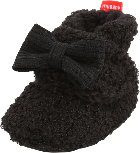 Generic 0-18 6-12 Baby Winter Boots Infant Slippers Fleece Winter Warm Prewalker Boots Soft Sole Crib Shoes Snow Boots