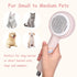 Dog Brush, Self Cleaning Slicker Brush for Dogs Cats, Grooming Tool for Removing Loose Undercoat Mats for Short Long