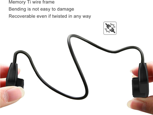 Swimming 5.0 IPX8 MP3 XUMIUZIY Headphone, Bluetooth Bone Conduction Rain Proof Underwater Sport Earphone, Lightweight