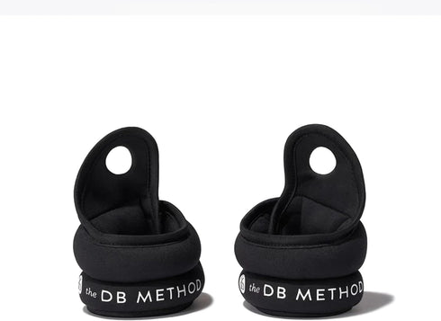 The DB Method Dreamlets, Wrist and Ankle Weights, Adjustable Non Slip Design, 2 lbs Weight Set of 2