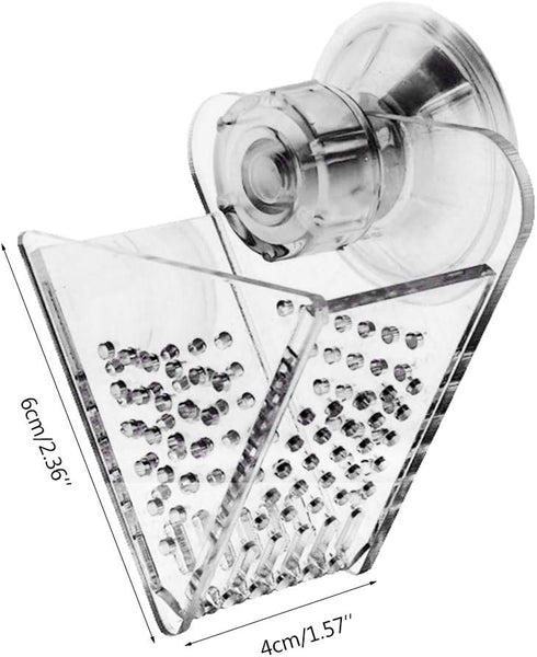 Tmboryuu Aquarium Acrylic Feeding Cup Clear Leeches Trap Plant Cups Shrimp Live Red Worm Fish Feeder for Aquariums