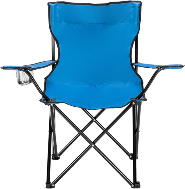 Kcelarec Portable Folding Camping Chair with Arm Rest Cup Holder and Carrying and