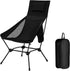 High Back Folding Camping Chair with Pillow, Lightweight Portable Chair for Adults,