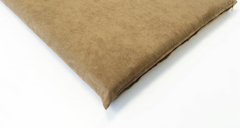 Luxurious Comfort Pet Dog Bed External Cover, COVER ONLY, for Small and Large Dogs, Suede, Brown, 36"x29" (34"x27"x3")