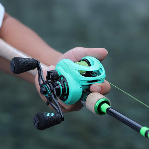Sougayilang Baitcasting Reels - 8:1 Gear Ratio Fishing Reel with Magnetic Braking System, 9 + 1 Ball Bearings