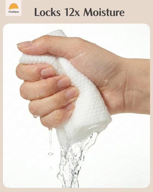28 Disposable Compressed Towels, Extra Thick Portable Travel Wash Cloth Tablets, Individually Wrapped Face Towels