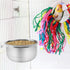 Stainless Steel Hanging Bowl Bird Food Feeding Dish, Water Seed Feeder with Screw Attachment for Bird Cage