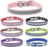 Reflective Dog Collar, High Bright Safety Synthetic PU Leather for XS Small Medium Large Dogs and Kittens (Black, XS)